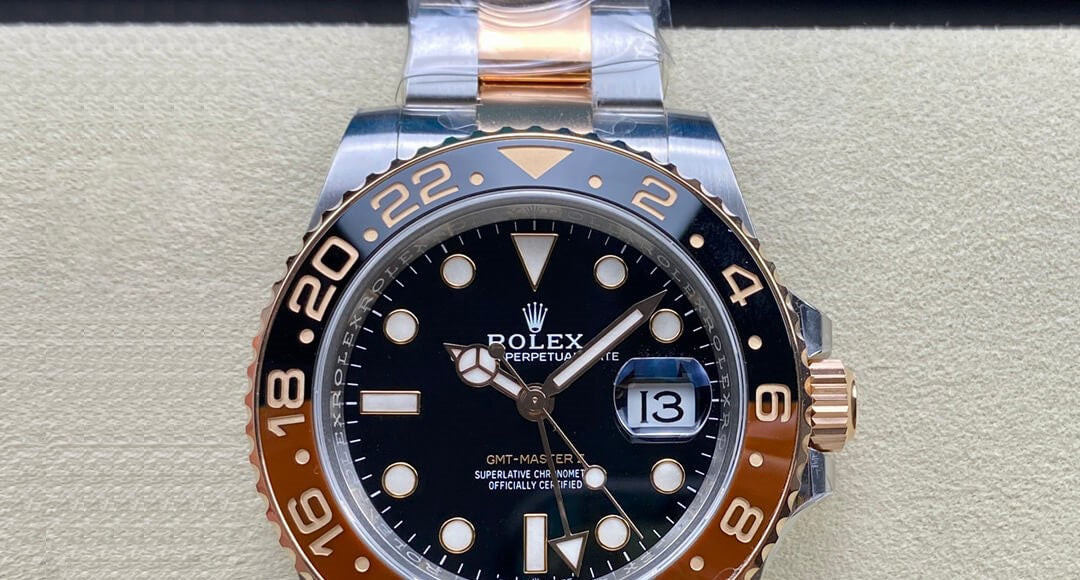Rolex Gmt-Master II Rootbeer Two Tone Black Dial