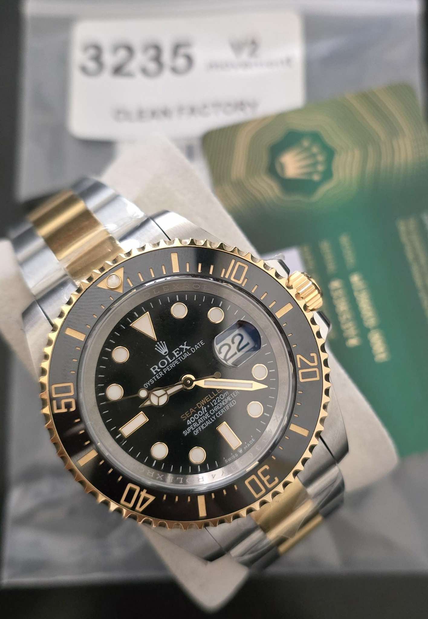 Clean Rolex Sea-Dweller Deep Sea Two Tone Black Ceramic 43,5mm 2021