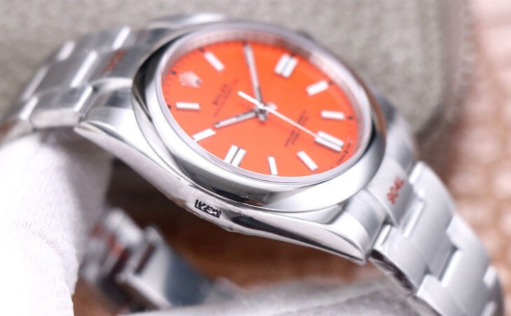 Rolex Oyster Perpetual 41mm Coral Red Dial
