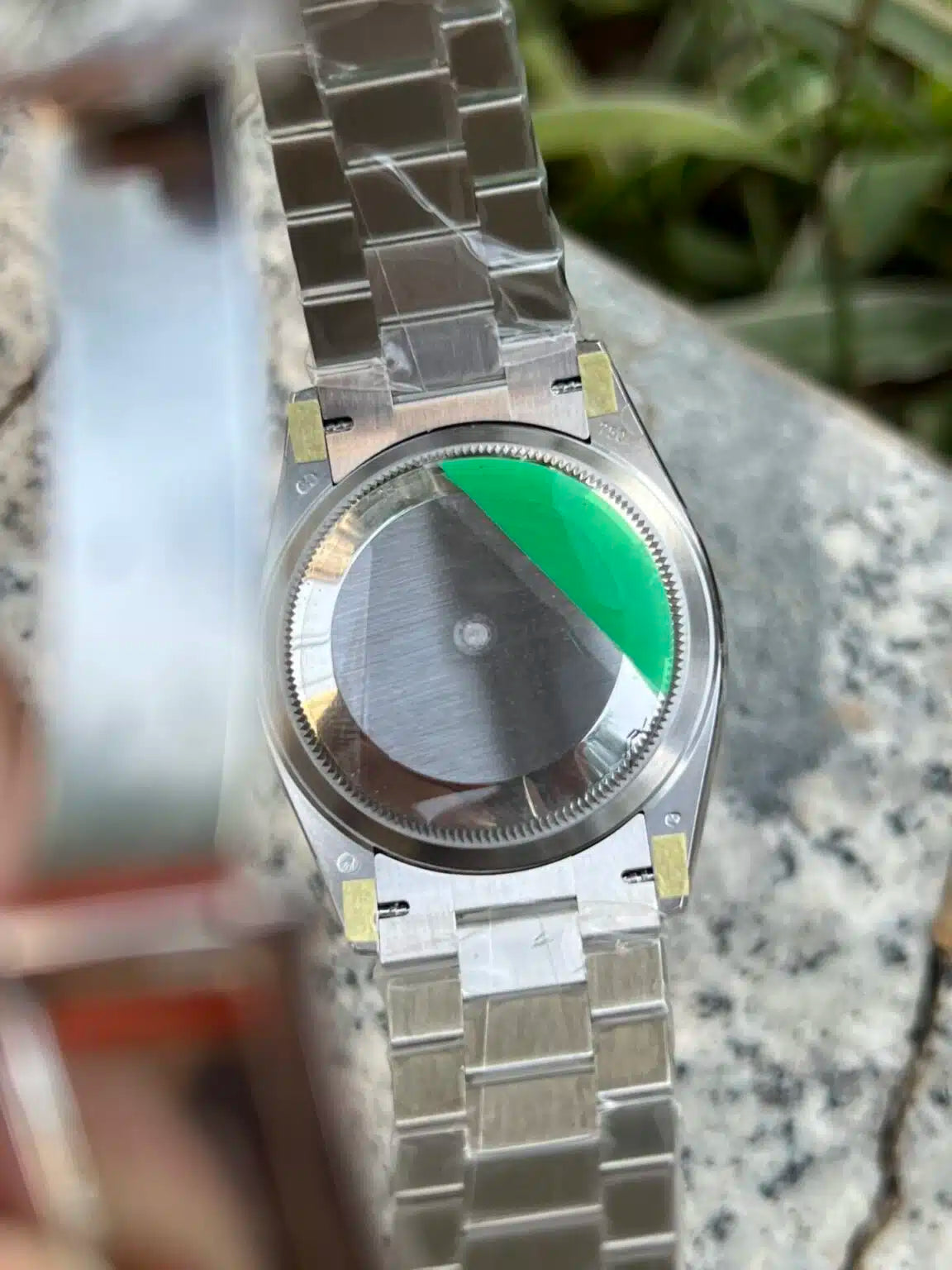 Rolex Day-Date 36mm White Gold Paved Rainbow