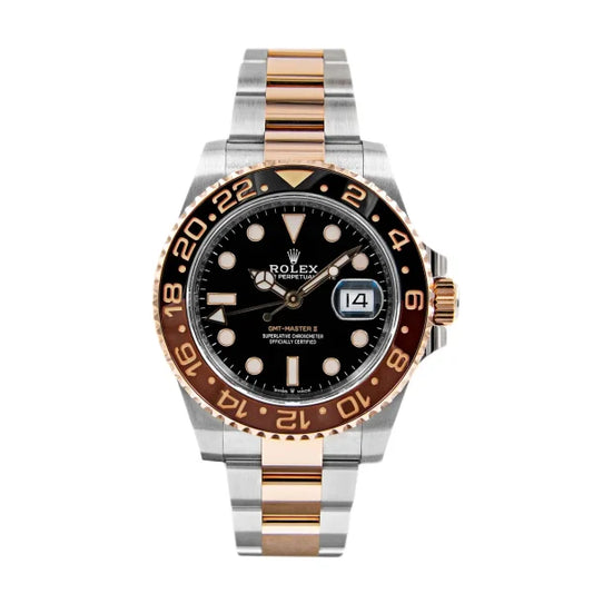 Rolex Gmt-Master II Rootbeer Two Tone Black Dial