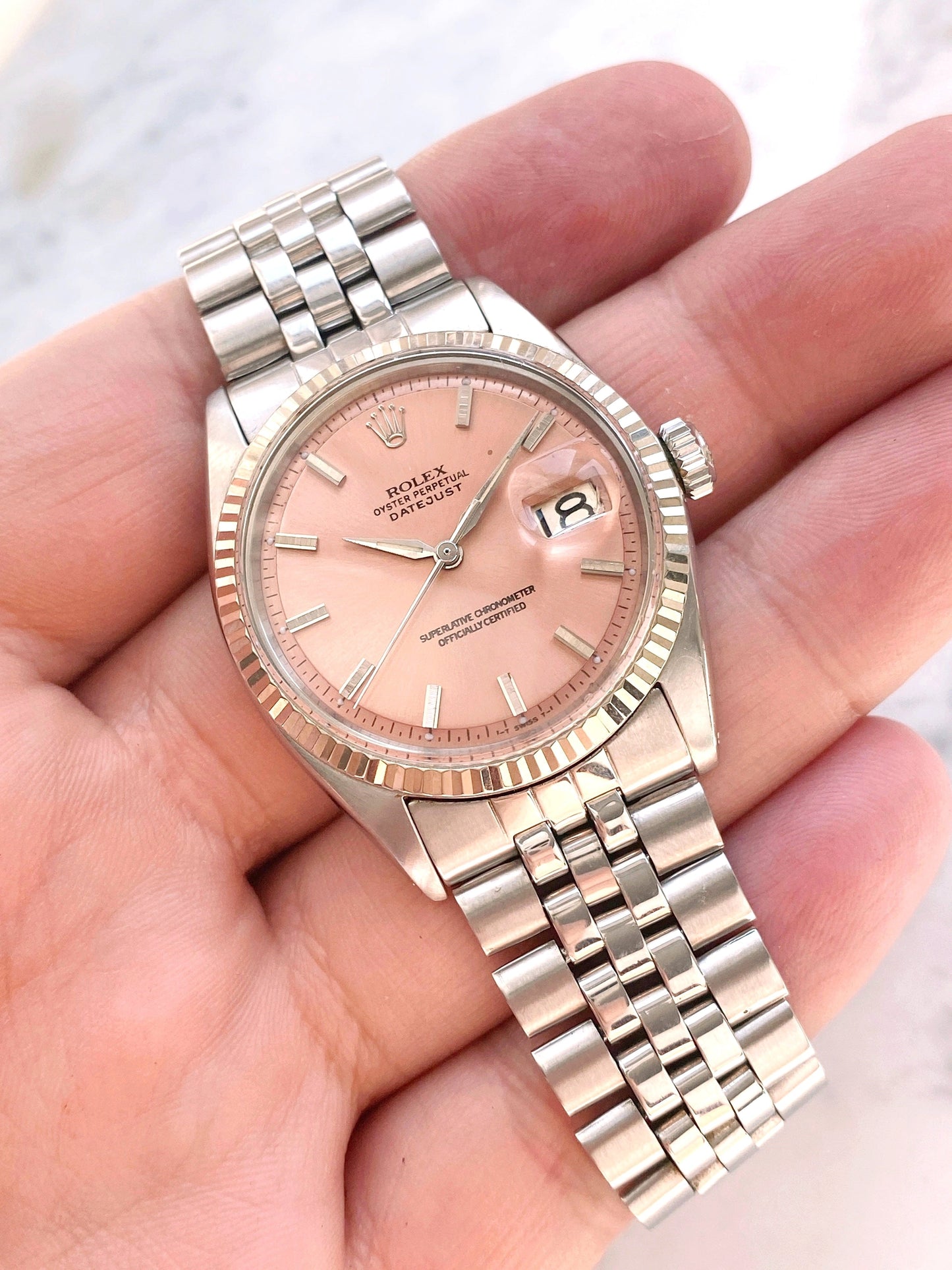Rolex Datejust Rolex 36mm Pink Dial Jubilee