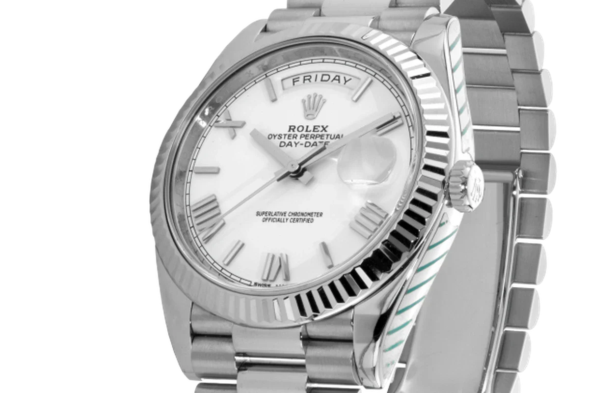 Rolex Day-Date White Roman Dial 41mm