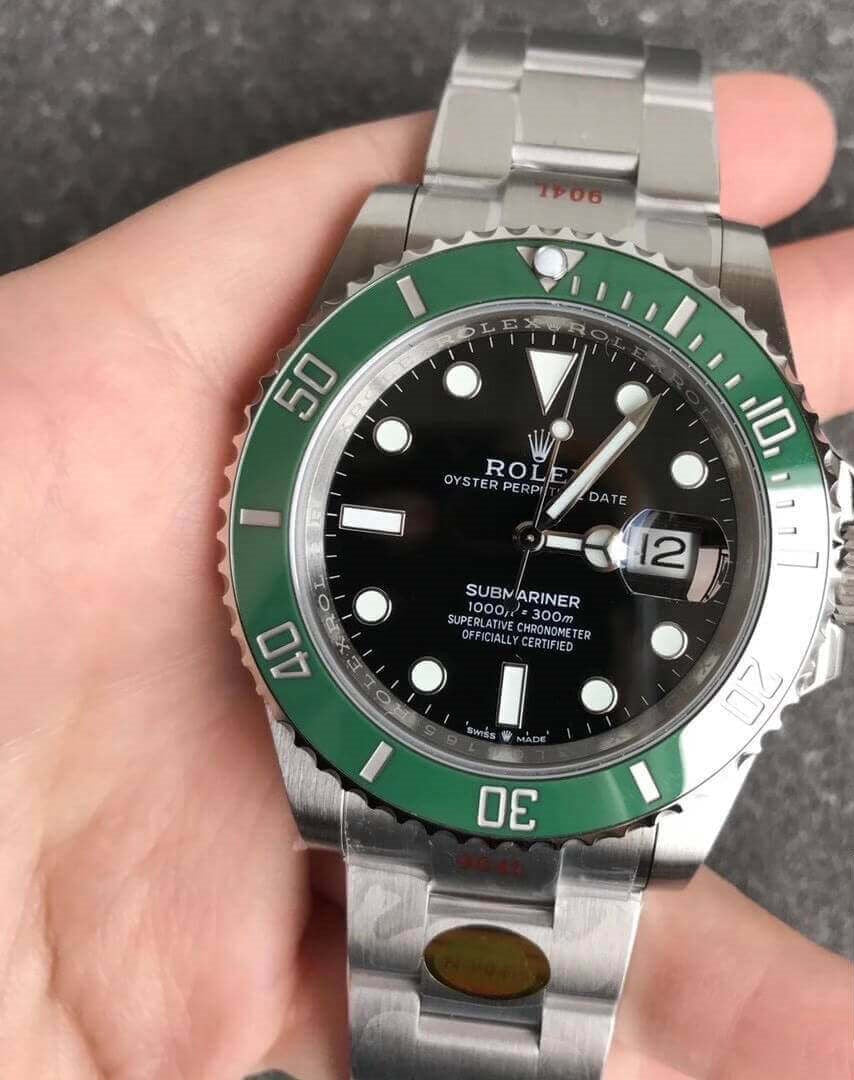 Rolex Submariner Date Black Ceramic Bezel Green Kermit