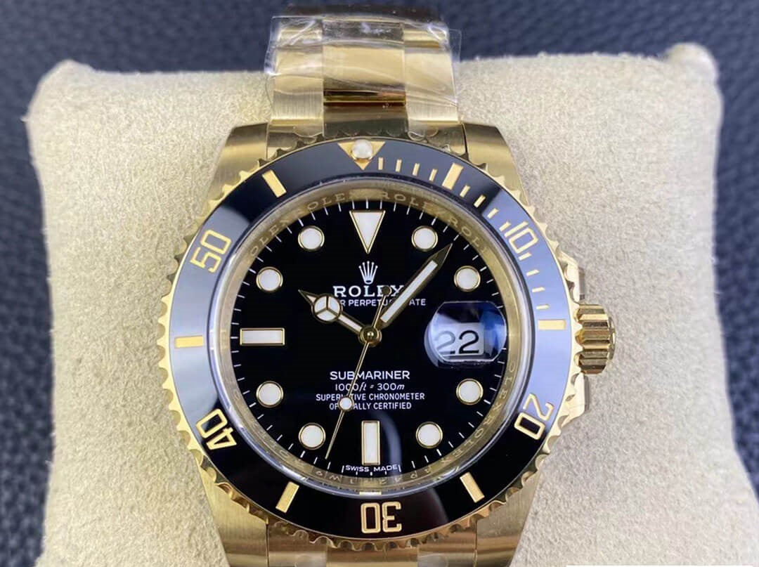 Rolex Submariner Date Yellow Gold Black Dial Ceramic Bezel