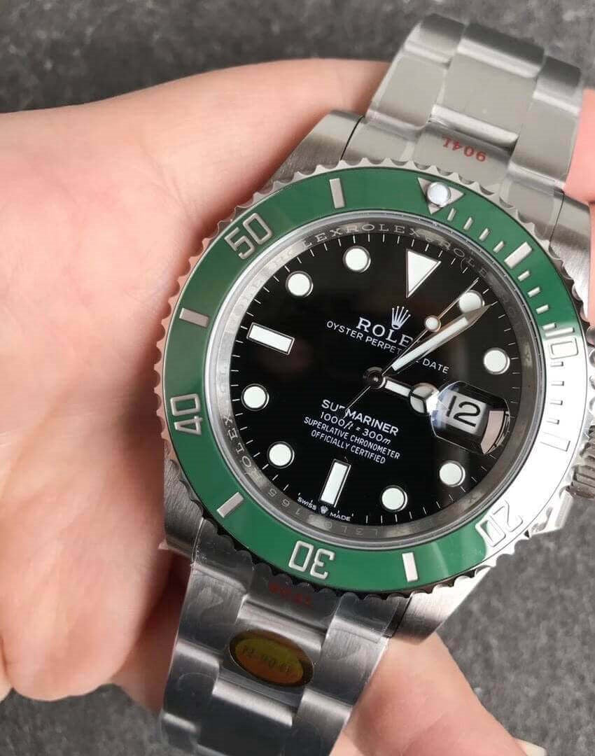 Rolex Submariner Date Black Ceramic Bezel Green Kermit