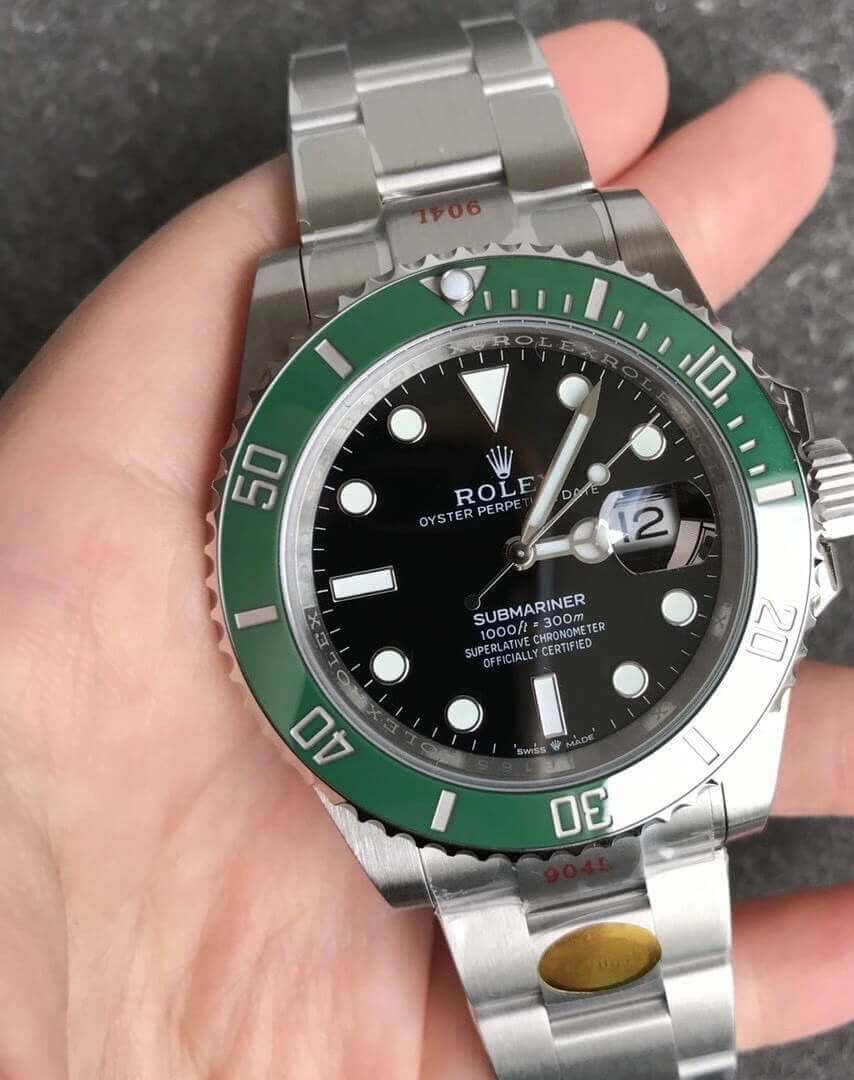 Rolex Submariner Date Black Ceramic Bezel Green Kermit