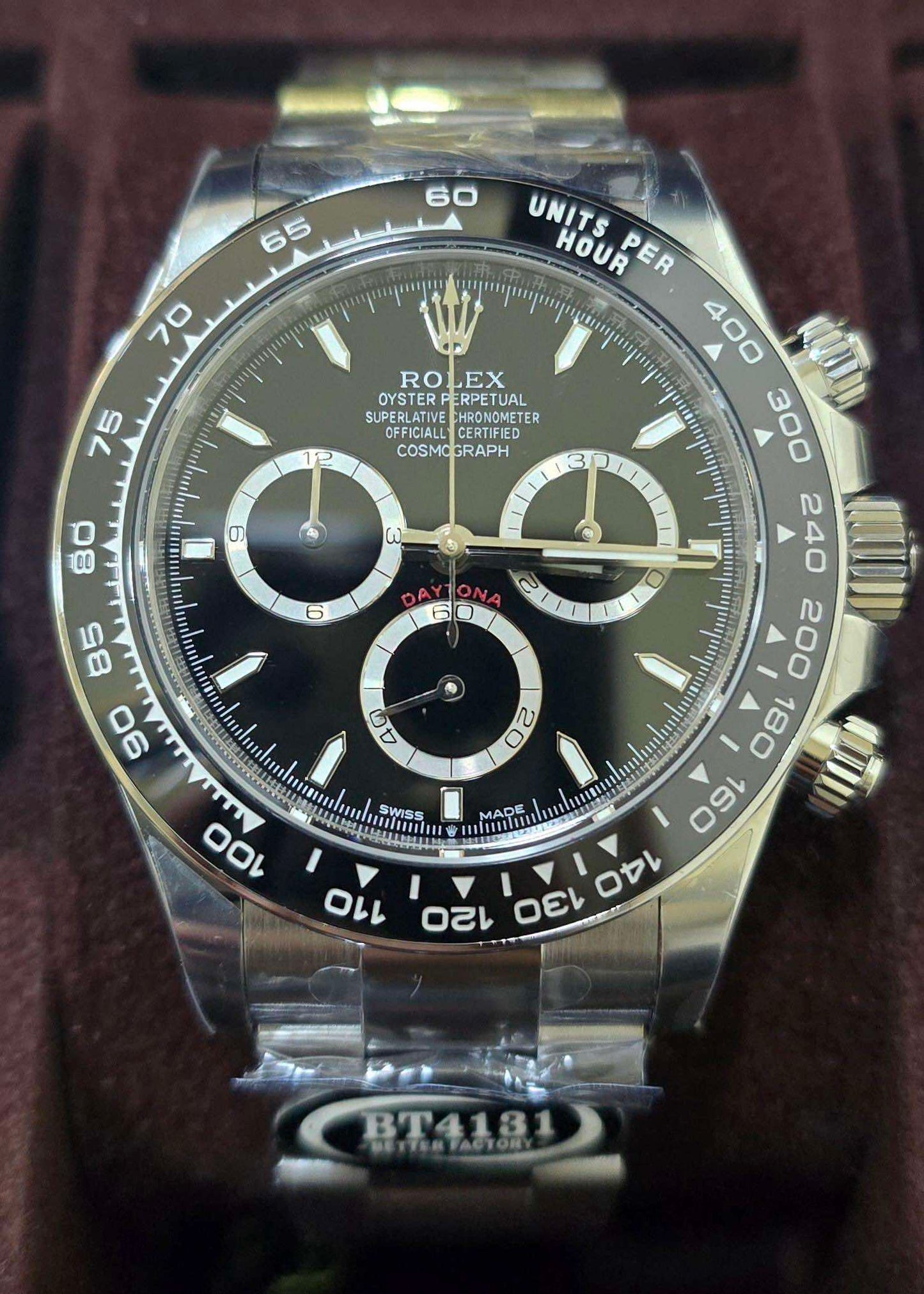 Clean Rolex Daytona Steel Black Dial Ceramic Bezel
