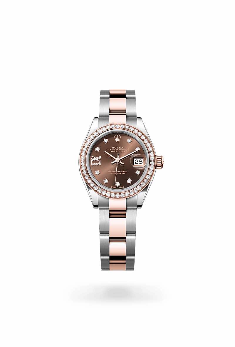 Rolex Datejust Two Tone Chocolate Diamonds Dial Oyster 31MM