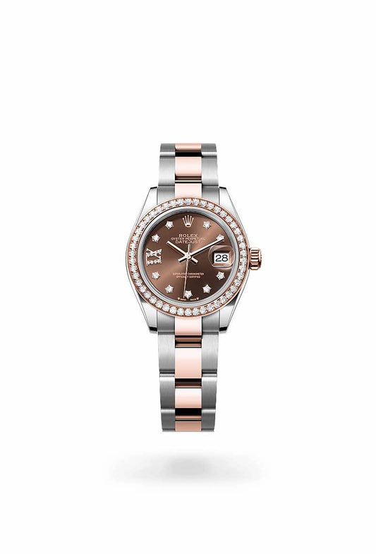 Rolex Datejust Two Tone Chocolate Diamonds Dial Oyster 31MM