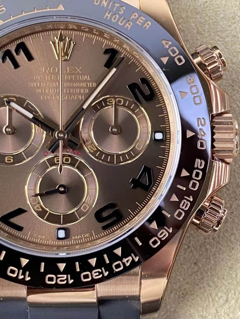 Rolex Daytona Chocolate Numerals Dial Oysterflex