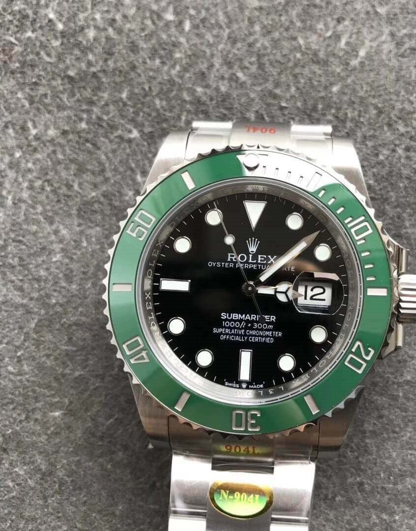 Rolex Submariner Date Black Ceramic Bezel Green Kermit