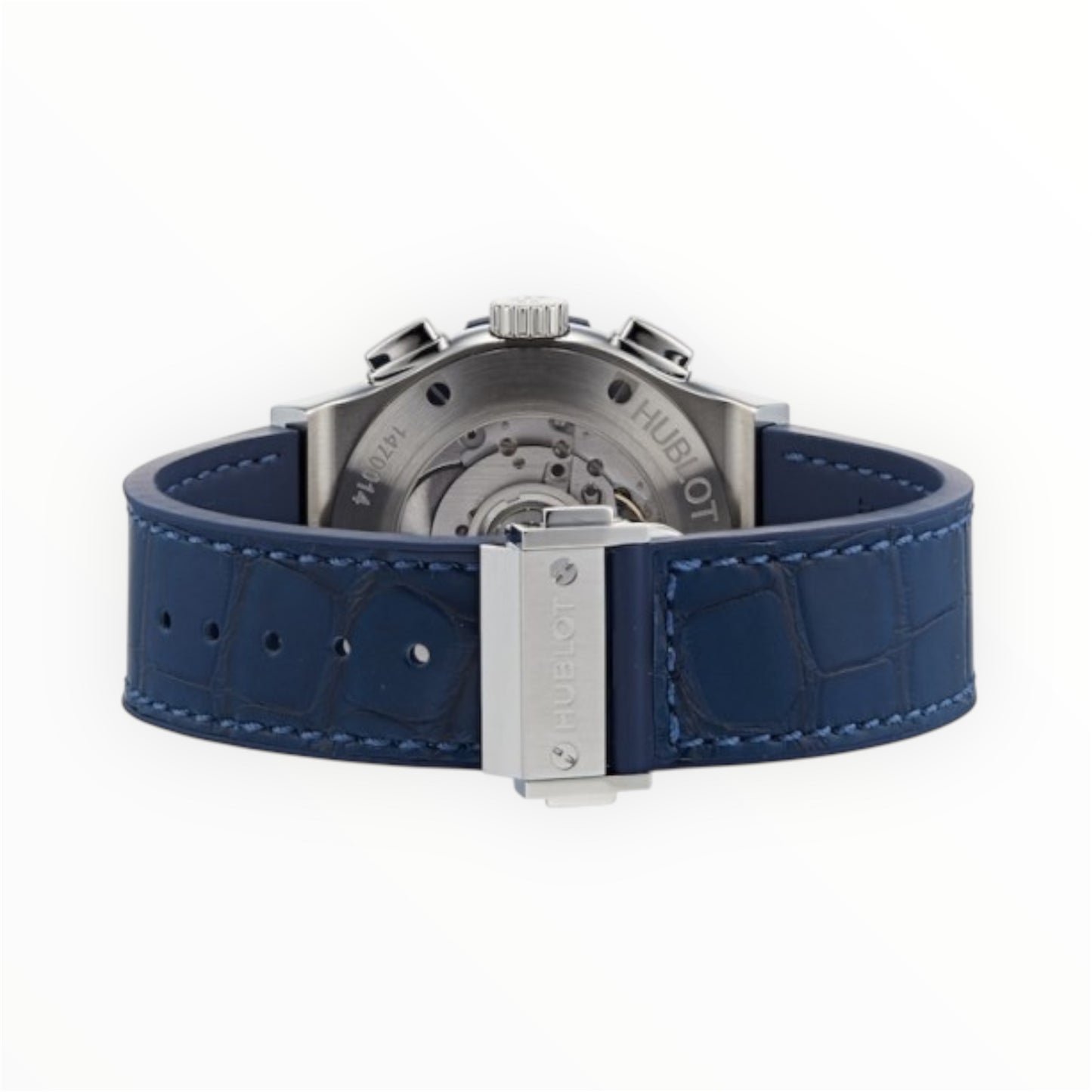 Hublot Classic Fusion Chronograph Blue Dial Steel Bezel 45MM