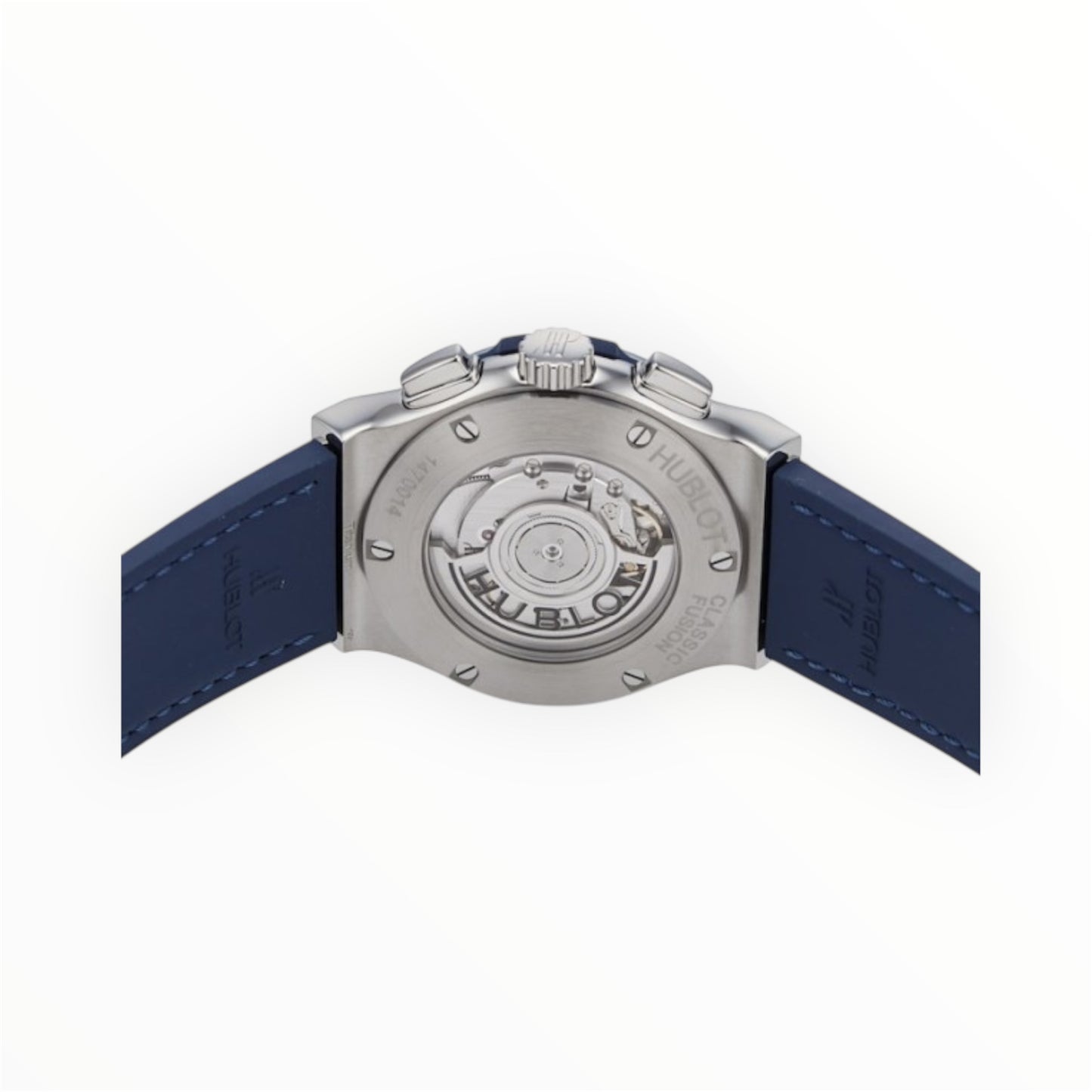 Hublot Classic Fusion Chronograph Blue Dial Steel Bezel 45MM