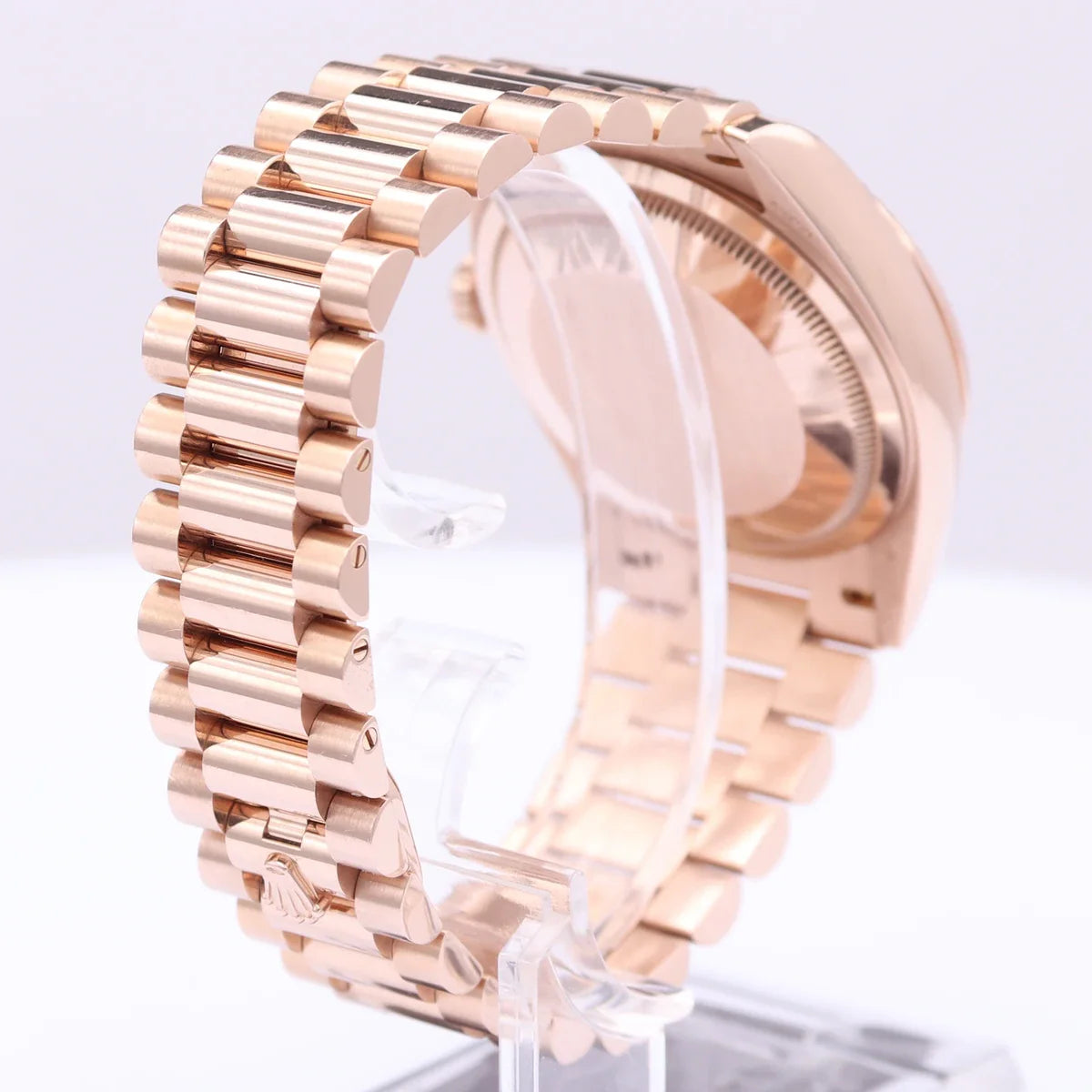 Rolex Day-Date 36mm Rose Gold Chocolate  President Baguette Dial